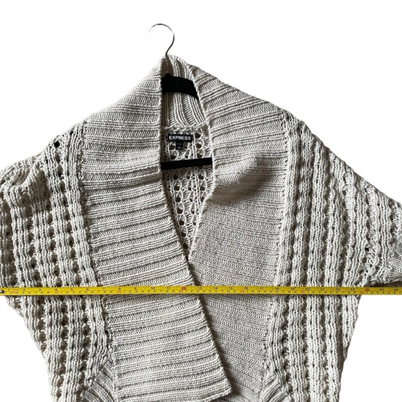 Express Women’s Open Front Chunky Alpaca Wool Sweater Size S - Picture 7 of 10